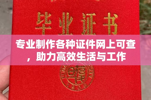 通许专业制作各种证件网上可查，助力高效生活与工作