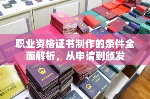 通许职业资格证书制作的条件全面解析，从申请到颁发