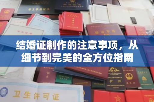 通许结婚证制作的注意事项，从细节到完美的全方位指南